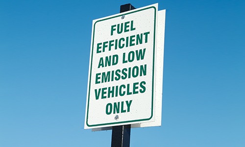 Climate change vehicle sign