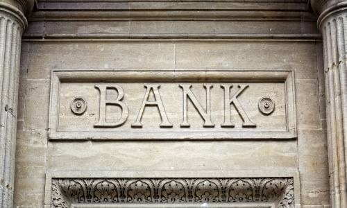 Bank sign